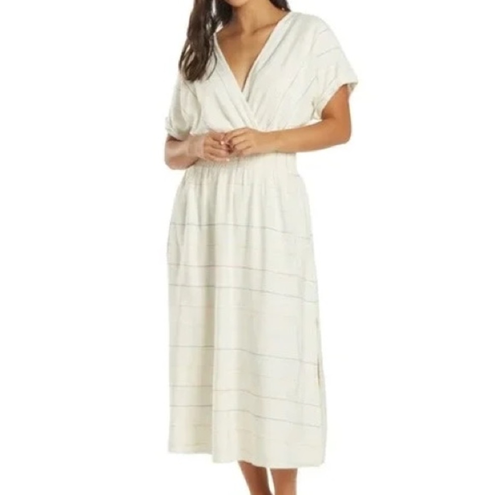 O'neill Ciara stripe midi dress, white, size small - Picture 10 of 10